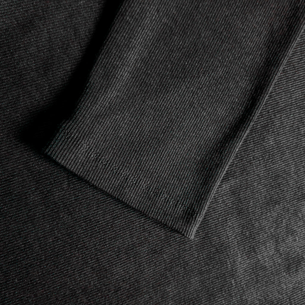 Premium Black Lightweight Ribbed High Neck Sweater